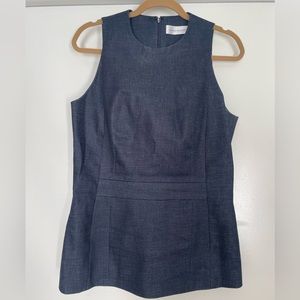 Victoria Beckham Blouse / Jean Peplum Top size 10